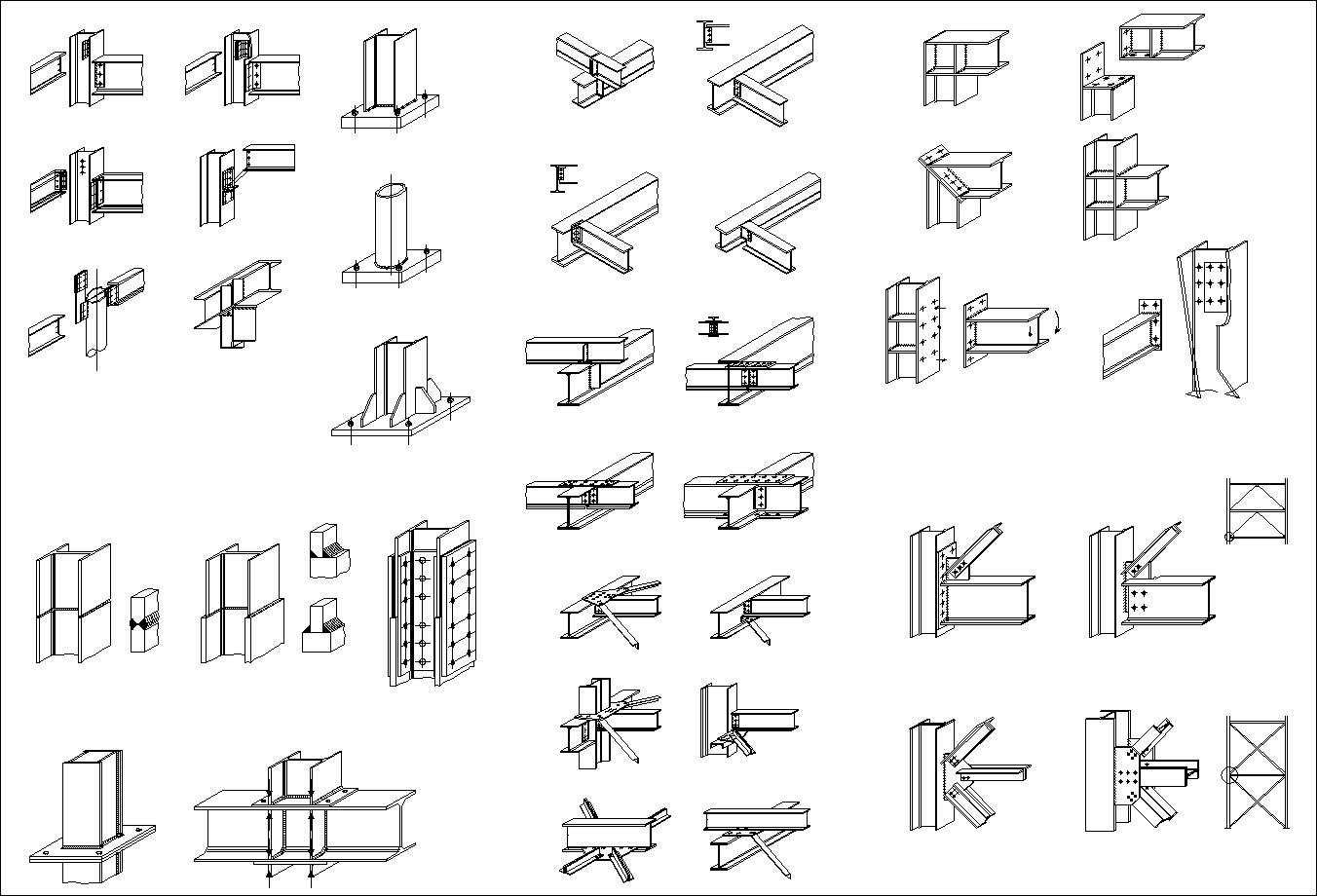 Steel Structure Details,Steel Structure CAD drawings,Steel building,Steel Structure Design