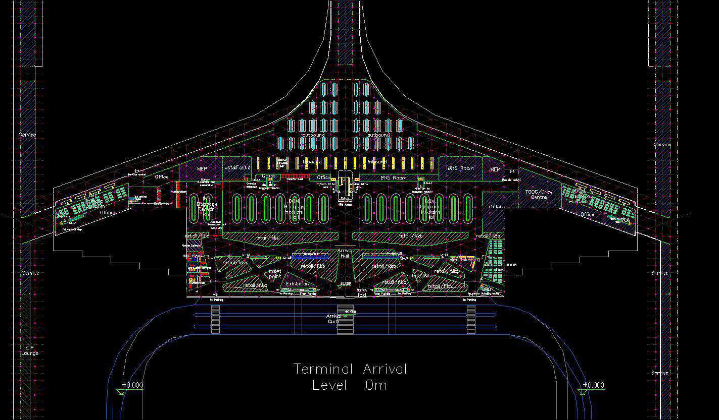 Airport plan,Terminal plan,elevation,details drawings 